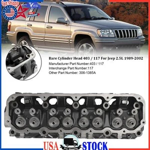 Bare Cylinder Head 403 / 117 For Jeep 2.5L 1989-2002 - Picture 1 of 12