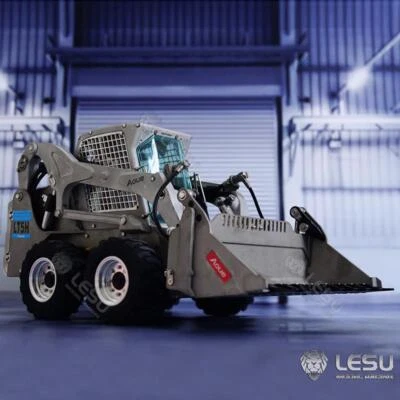 In Stock 1/14 LESU Aoue-LT5H Wheeled Skid-Steer RC Hydraulic Loader Light Sound - Image 1 of 4