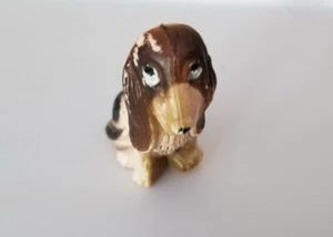 Vintage Hush Puppies Mini Bassett Hound cane portachiavi ciondolo statuina giocattolo - Foto 1 di 3