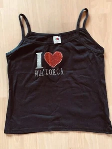 MALLORCA Damen Top mit Glitzer, schwarz, Gr. XL - Bild 1 von 4