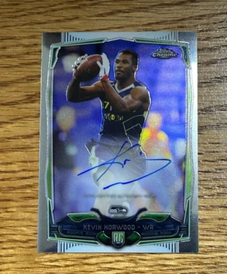 KEVIN NORWOOD 2014 Topps Chrome #142 Rookie RC Auto - Image 1 of 2