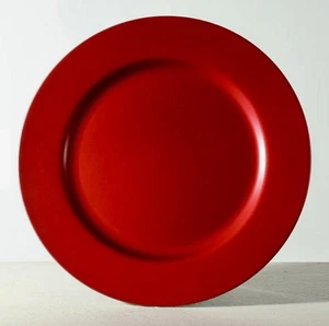 Set of EIGHT Red Charger Plates (33cm) Premium Range - Picture 1 of 3