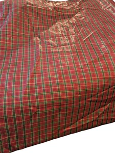 Lenox Holiday Nouveau schillernd rot Schottenkaro Metallic Tischdecke 60 x 84 - Bild 1 von 5