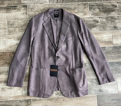 Blazer Ermenegildo Zegna XXX Collection marrom cinza cashmere 46/56 L US$ 6.195 novo com etiquetas - Imagem 1 de 4