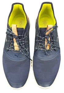Puma Ignite Spikeless Waterproof Golf Shoes Size 8.5 Navy - Picture 1 of 10