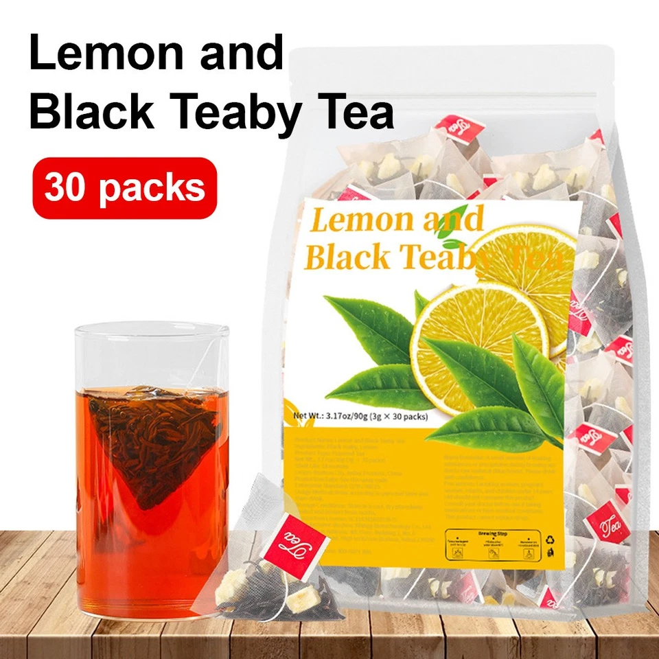 Zitronen Schwarztee Tee Tea  Erfrischend Reinigend FüLlt Vitamin C Speicher Auf - Bild 1 von 4