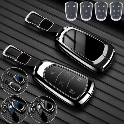 Zinc Alloy TPU Car Key Case Cover For Cadillac XT6 XTS XT4 XT5 CT6 Escalade ATS - Image 1 of 4