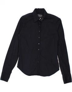POLO RALPH LAUREN Womens Shirt UK 10 Small Navy Blue Cotton BW26 - Picture 1 of 4