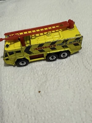 Camión de bomberos Matchbox 1992 aeropuerto "airways bomberos y rescate" Foto 1 de 4