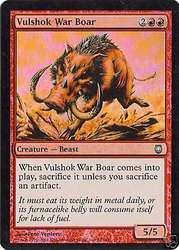 MTG - Darksteel - Vulshok War Boar - Foil - NM - Image 1 of 1