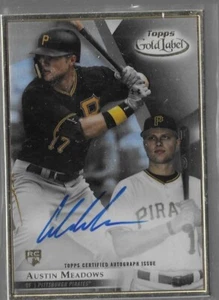 Austin Meadows 2018 Topps Gold Lbel Framed Rookie Autograph Pittsburg MLB!! - Picture 1 of 1