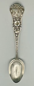 Antique Gorham Sterling Silver California Spoon State Seal - 5 1/2" Los Angeles - Picture 1 of 14