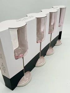 Rachel Zoe Pink Wine Glass Set Of 4 Pink Wine Glass - Picture 1 of 12