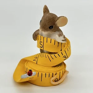 Charming Tails Enesco Your Efforts Are Not Waisted 2011 Retired Measuring Tape - Picture 1 of 9