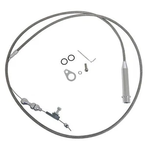 Universal Transmission Kickdown Throttle Cable Braided Chevy fits GM 700R4  - Picture 1 of 2