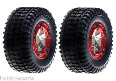 Team Losi New LOSB1950 Front Mounted Chrome Tire (2): MSCT 1/16 - Image 1 of 2