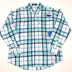 Columbia Shirt Mens Large Vented PFG Performance Fishing Gear Super Bahama UPF - Picture 1 of 13