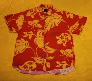 Vintage 80s 90s JAMS World Surfline XL Rayon AOP Hawaiian Shirt Made In USA - Picture 1 of 8