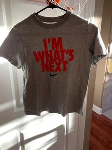Youth Medium Nike Tee Shirt “I’m What’s Next” T-shirt Gray - Picture 1 of 3