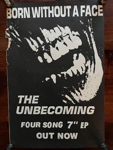 ORIGINAL Poster Born Without A Face (band) - Promo Art for 7" Vinyl Release - Picture 1 of 6