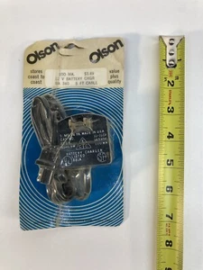 Olson Electronics 12 V Battery Charger 5 Foot Cable BA340 Vintage New In Box - Picture 1 of 4