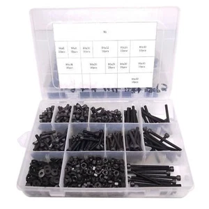 Kit surtido de arandelas 380x Tornillos de cabeza de enchufe M4 Acero Allen - Imagen 1 de 4