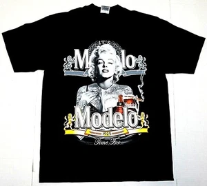 MODELO Marilyn Monroe T-Shirt Mexico Cerveza Mexican Beer Tee Herren Neu - Bild 1 von 2