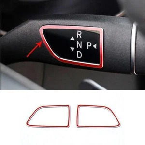 Para Mercedes-Benz GLC 2016-2021 Rojo Aluminio Cambio de Marchas Palanca de Control Cuadro Borde - Imagen 1 de 7