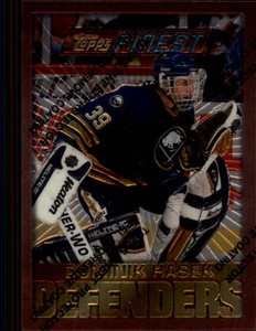 1995-96 Topps Finest Hockey #72 Dominik Hasek B