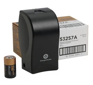 Georgia-Pacific 53257A Active Aire Powered Whole-Room Freshener Dispenser, Black - Picture 1 of 6