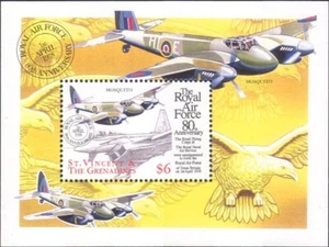 St Vincent 1998 Royal Air Force 80th/Aviation/Planes/RAF/Military 1v m/s s5882v - Picture 1 of 1