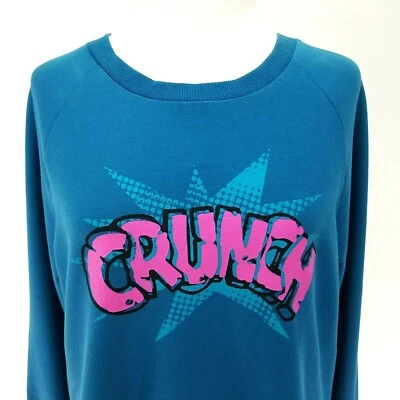 Sudadera HUMMEL Top SUDADERA CRUJIENTE Rosa Teal Gráfico Para Mujer Se Ajusta a M ¡RARA EN EXCELENTE ESTADO! Foto 1 de 4