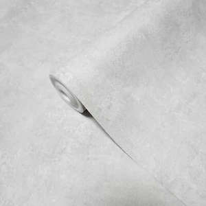 Modern Plain matt light Gray industrial faux concrete contemporary Wallpaper - Picture 1 of 18