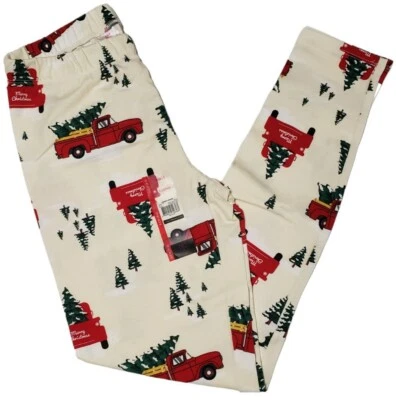No Boundaries NOBO Juniors Christmas Tree Truck Holiday Ankle Leggings NWT Small - Image 1 of 3