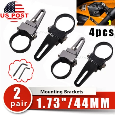 4x 1.75" 44mm 1-3/4" Bullbar/Roll Cage Mount Bracket Clamp for 4x4 LED Light Bar - Imagem 1 de 4