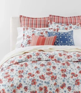 Ralph Lauren Kylah King Duvet Cover+2King Shams Floral Botanical Poppies. New! - Picture 1 of 7