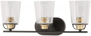Progress - P300072-020 Vanity Light Wall-Mount Up/Down 3-Light Antique Bronze - Picture 1 of 2