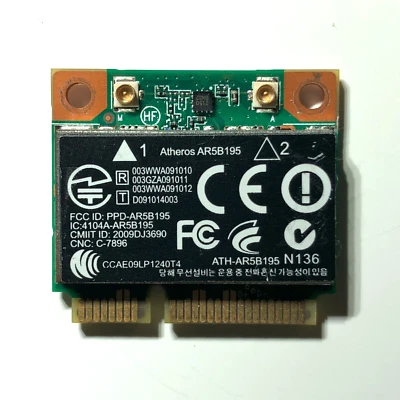 Atheros AR5B195 Wireless combo WIFI/bluetooth MINI PCI-E 802.11 b/g/n 150Mbps - Photo 1/2