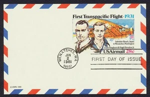 #UXC19 28c 1st Transpacific Flight, FDC **ANY 5=FREE SHIPPING** - Picture 1 of 1