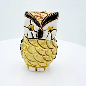 Very Cute Glazed "Mexican" Pottery Mini Clay/Stone? Owl Figurine - Picture 1 of 6