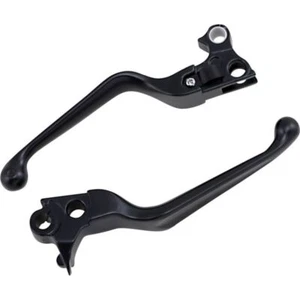 Drag Specialties Wide Blade Lever Set For Harley-Davidson Matte Black 96-15 - Imagen 1 de 1