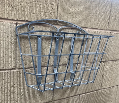 Vintage Wrought Iron Mail Basket Cover