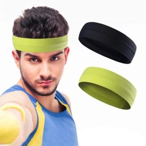 Diadema deportiva hombres mujeres diadema sudor banda para el cabello gimnasio elástico envoltura para el cabello - Imagen 1 de 12