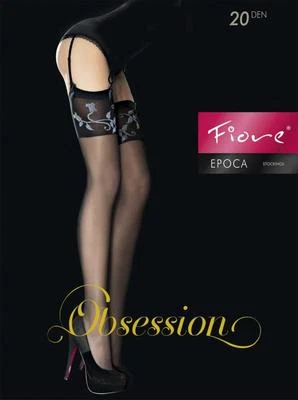 MEDIAS LIGUERAS FIORE EPOCA DISEÑO FLOR 3 TALLAS FINAS EUROPEAS NEGRAS Foto 1 de 4