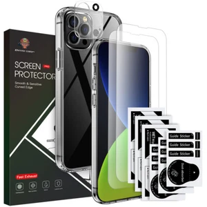 3-in-1 Komplett TPU Displayschutzfolie Set für iPhone 14/13/12 Serie - Bild 1 von 6