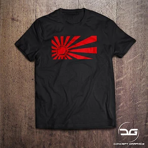 JDM Rising Sun Origin Flag Mens T Shirt Tee | Mazda | Honda | DUB | Novelty Gift - Picture 1 of 2
