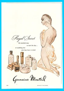 1963 Germaine Monteil Cosmetics Vintage PRINT AD Lotion Parfum Badeseife - Bild 1 von 3