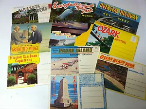 Lote de 3 carpetas de fotos de viaje de recuerdo vintage de Estados Unidos - Imagen 1 de 1
