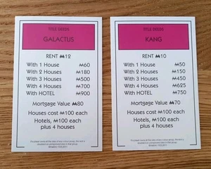 Monopoly Marvel Universe 2011 Replacement Spare property Galactus kang - Picture 1 of 2