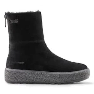 Gougar Button Winter Boot Women's Black Suede Sz 8 - Picture 1 of 16